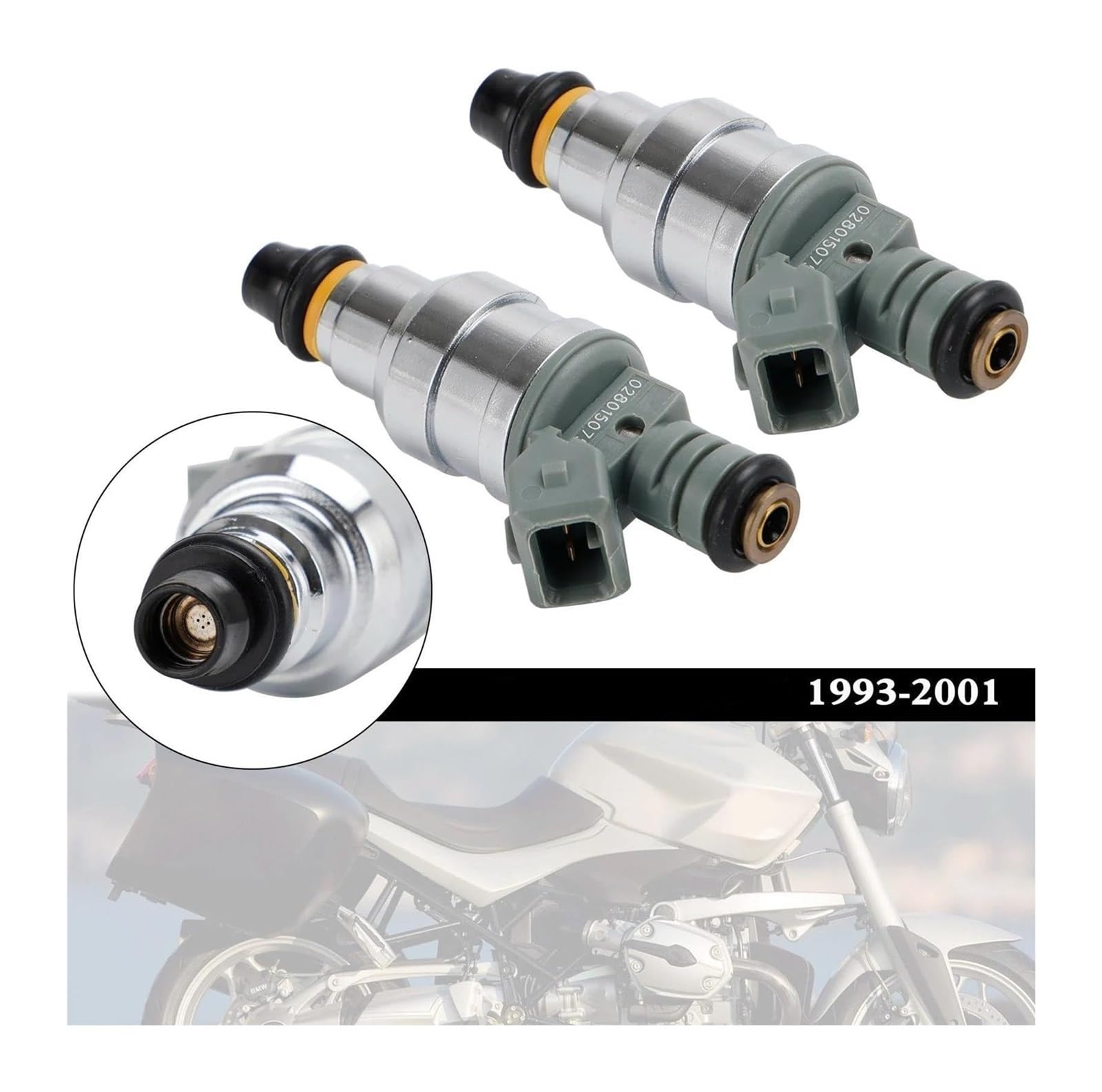 Para BMW R1100R 1993 1994 1995 1996 1997 1998 1999 2000 2001 2 Piezas Inyector Combustible 280150784 280150759 Del Motor Inyector Combustible Coche