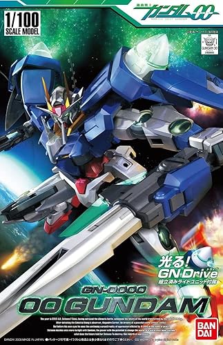 BANDAI Hobby #11 00 Gundam 1/100, figura de acción Double Zero
