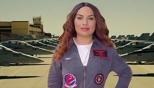 Miniatura 5 de Pilot Costume, Halloween Costumes, US Navy Fighter US Flag Embroidered iron on Patches 4 pcs set