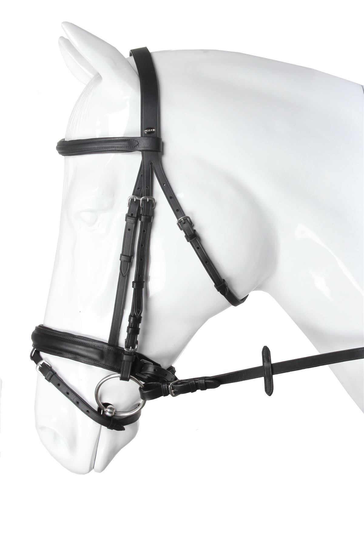 Horka briglia Caran, Black/Silver