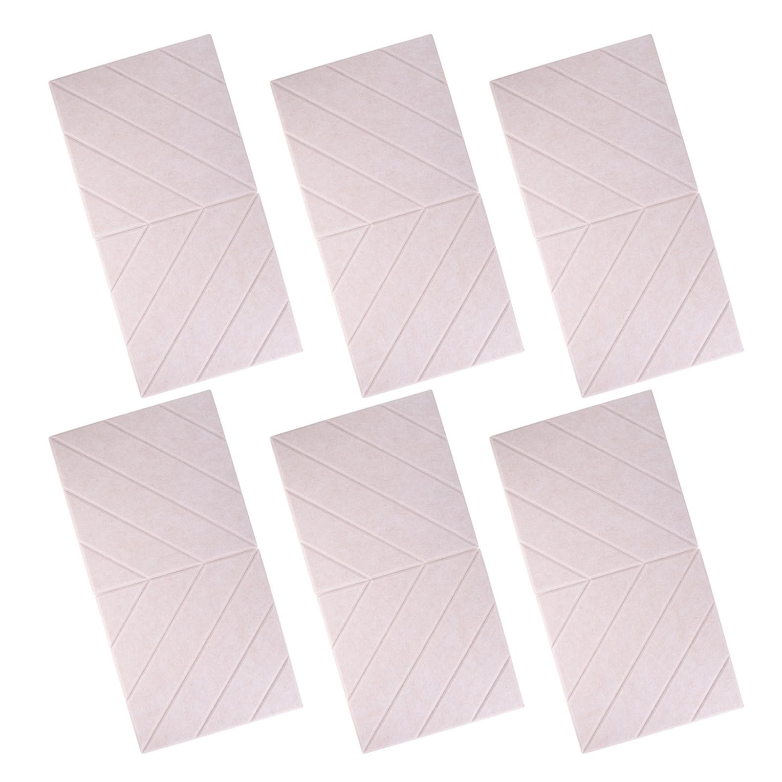 YARNOW 12 Pezzi Pannello Acustico Quadrato Autoadesivo 30cm Bianco per Sale
