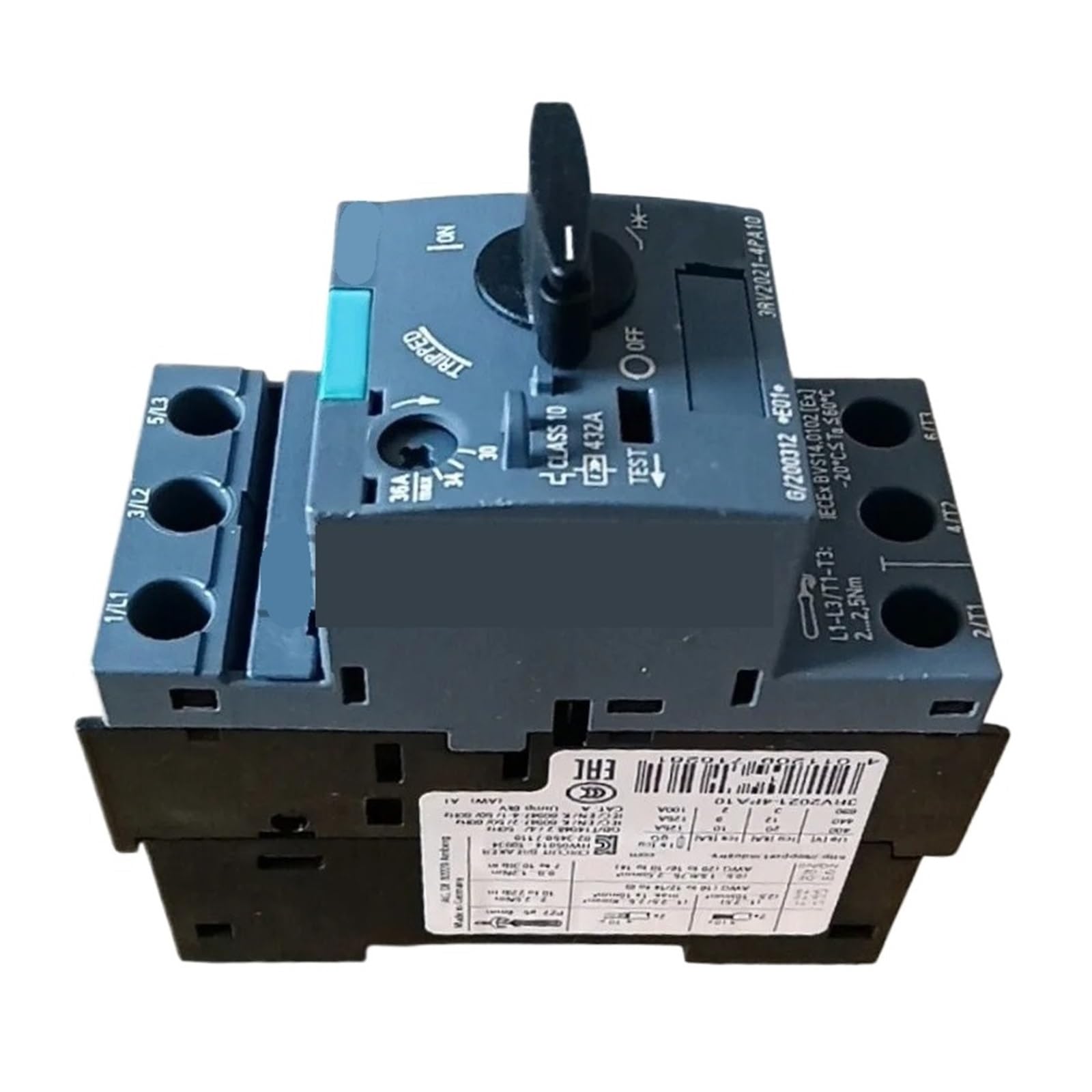 Disjoncteur 3RV2021-4PA10 boîtier robuste S0 à commande rotative magnétothermique