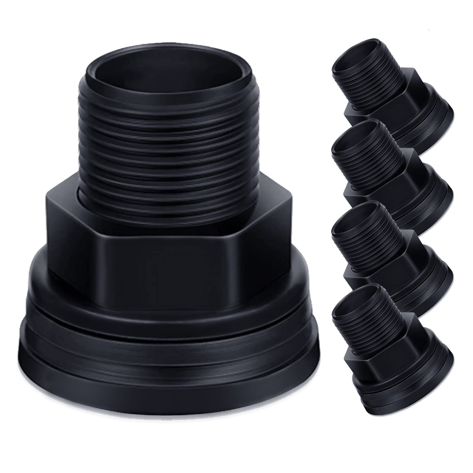 Buy Gsmlefe 3/4 Inch PVC Bulkhead Fitting Durable Double Threaded