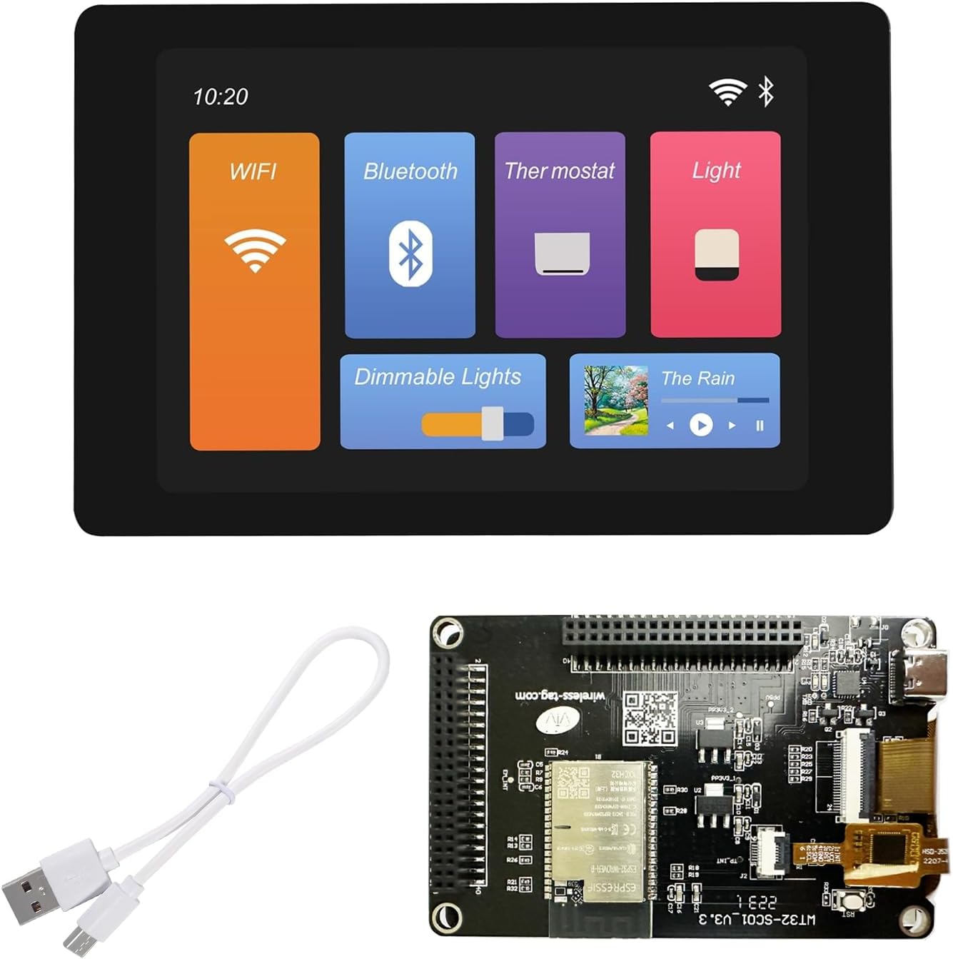 Amazon.com: ESP32 Development Board WT32-SC01 with 3.5in Multi-Touch ...
