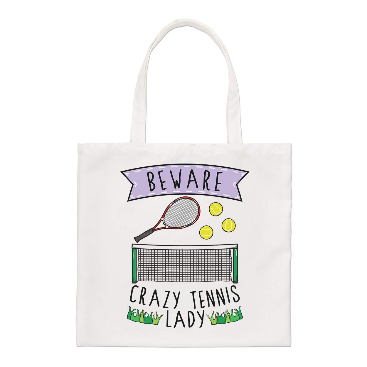 Beware Crazy Tennis Lady Regular Tote Bag