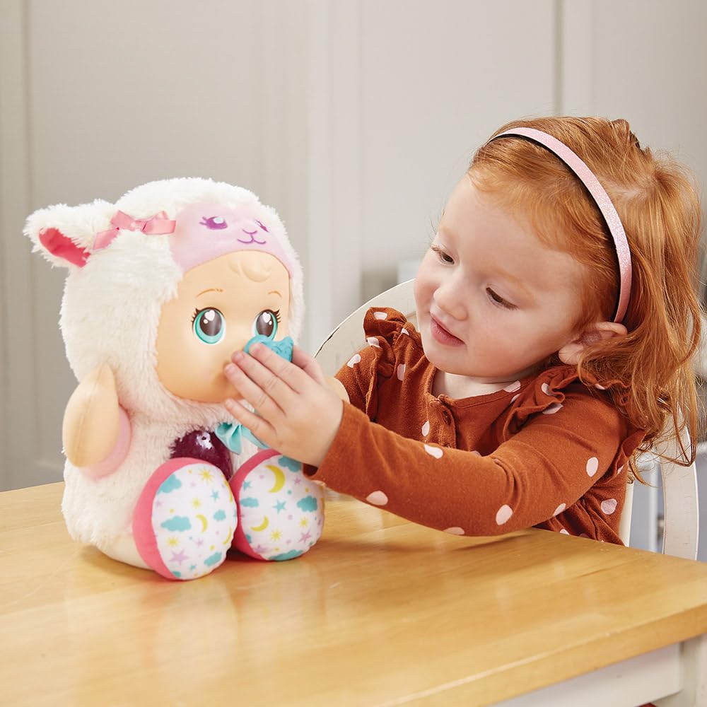 VTech - Little Love, Luna, Ma Poupée Étoiles Magiques, Poupon Câlin, Peluche Veilleuse avec Projection Étoilée, Cadeau Enfant de 18 Mois à 6 Ans - Contenu en Français
