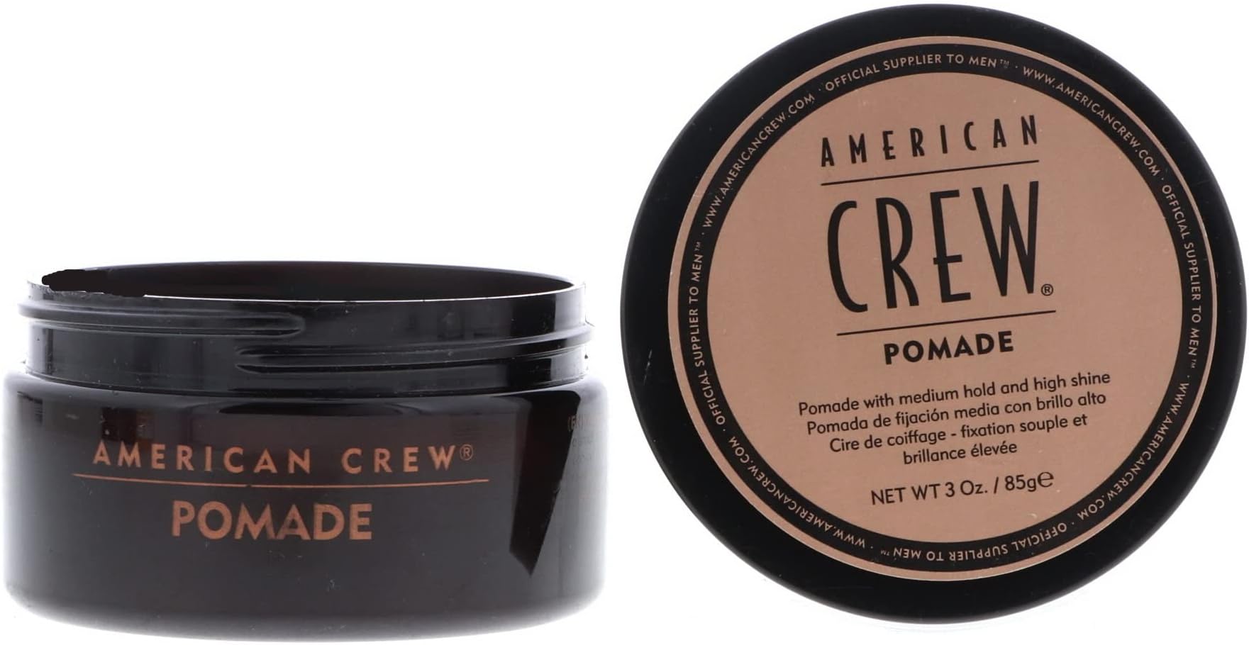 American Crew Pomade, 3.0-Ounce Jar, Packaging May Vary (Pack of 2)