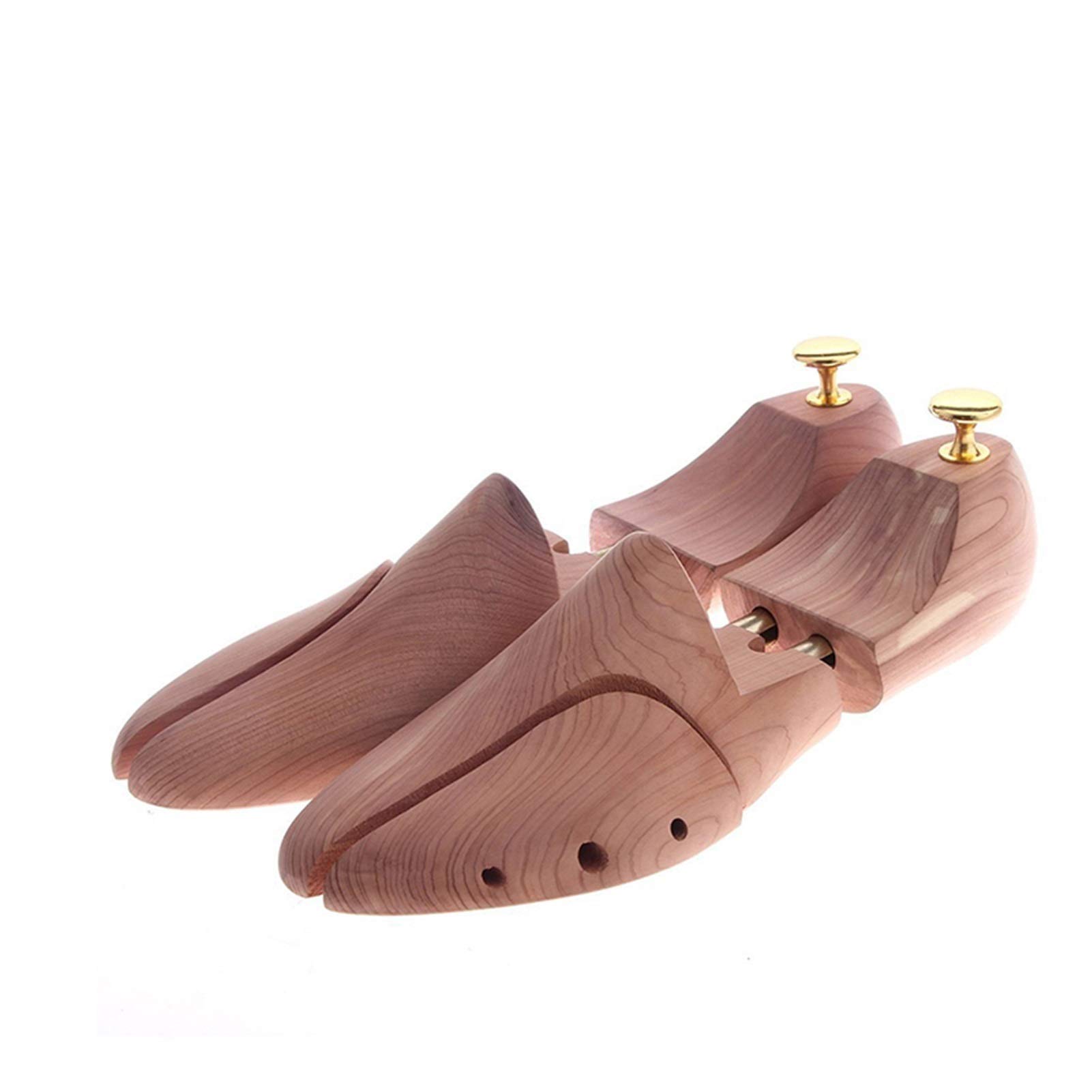 Albero per scarpe da uomo regolabile in legno di cedro rosso con doppio tubo