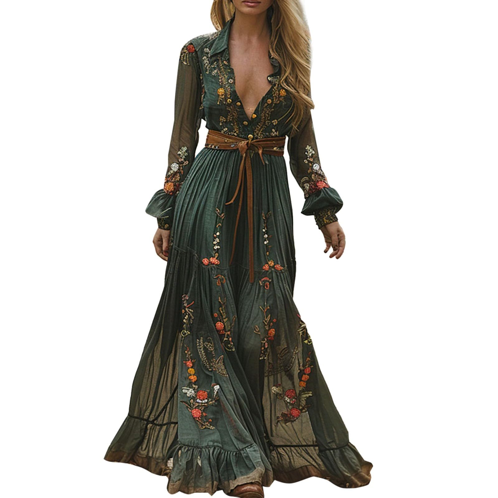 Black Women's Vintage Western Cowboy Dress, Off-Shoulder Flare Prairie Dress with Floral Lace Trim, 70s Retro Cowgirl Party Dresses for Halloween, Cosplay, Themed Events & Music Festivals