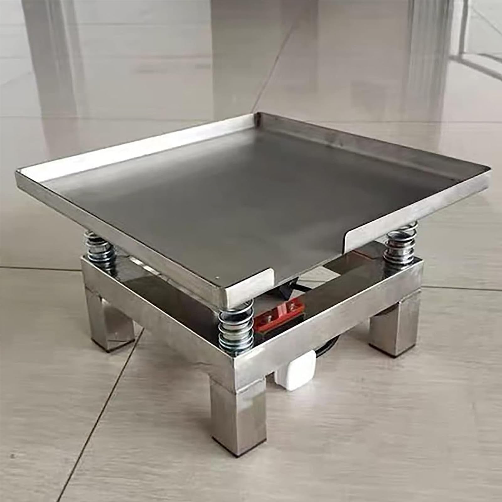 Ministół wibracyjny ze stali nierdzewnej - usuń pęcherzyki i osad za pomocą betonowego stołu wibracyjnego Platforma wibracyjna stanowiska testowego (50 * 50cm)