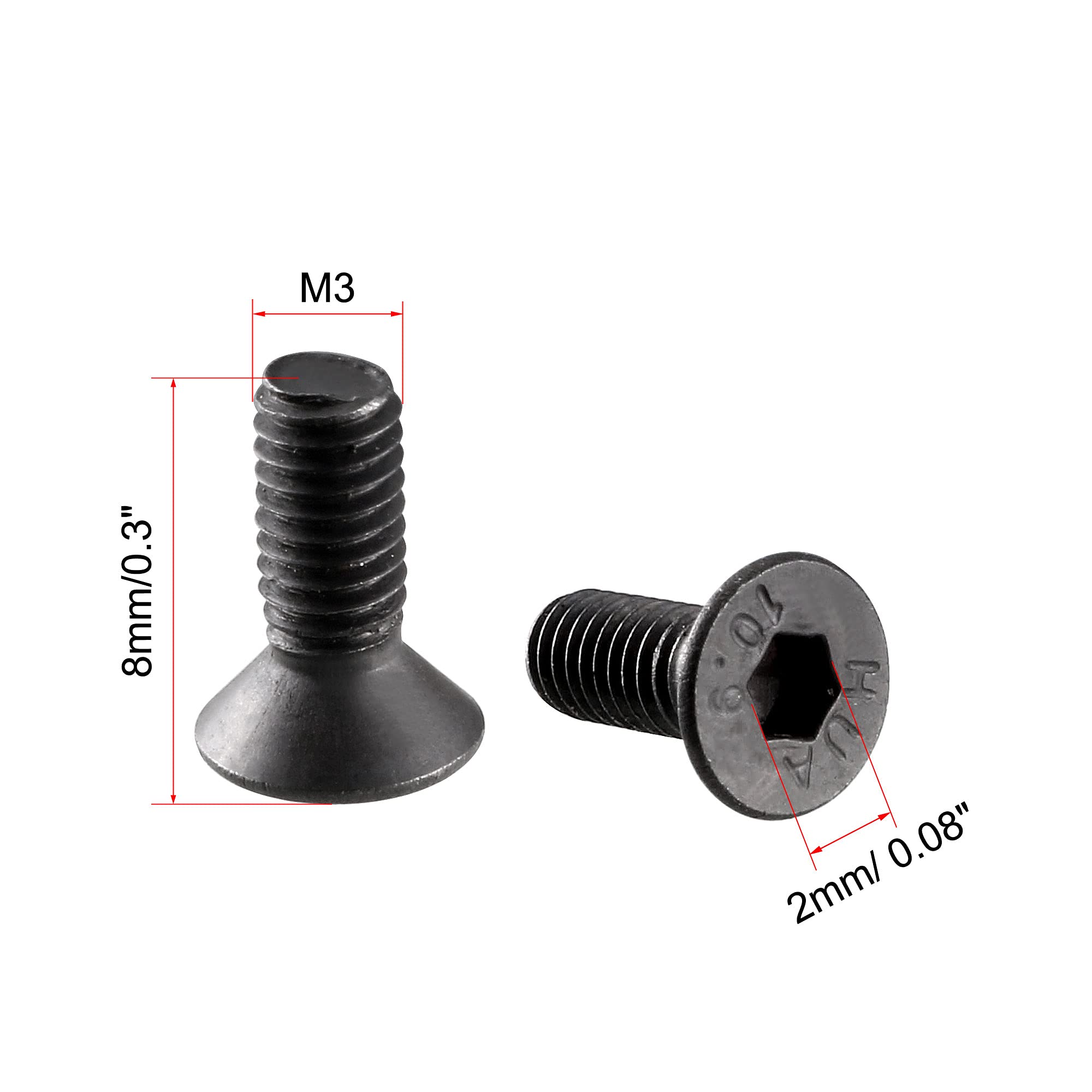 M3 Carbon Steel Socket Screws - 50 Pack -2