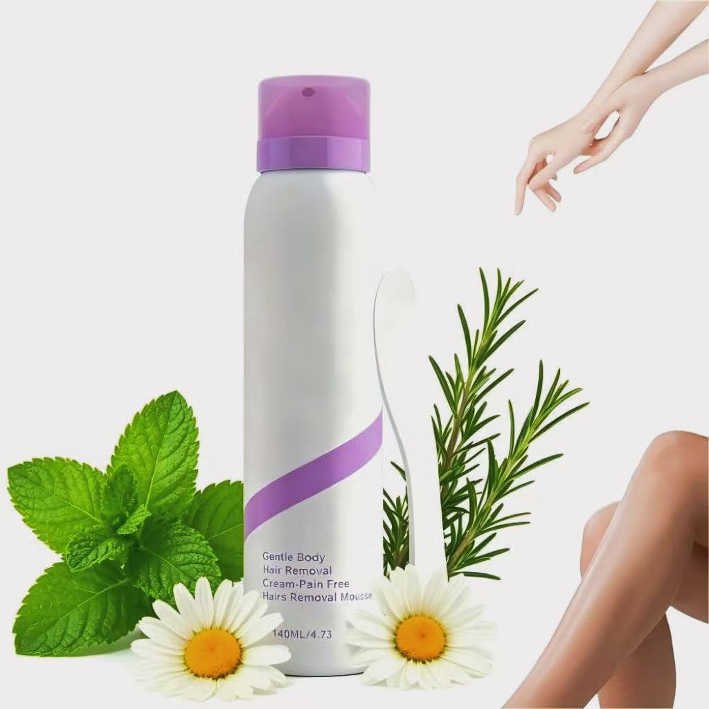 Pain-Free Hair Removal Spray - Gentle Foam for Smooth Skin