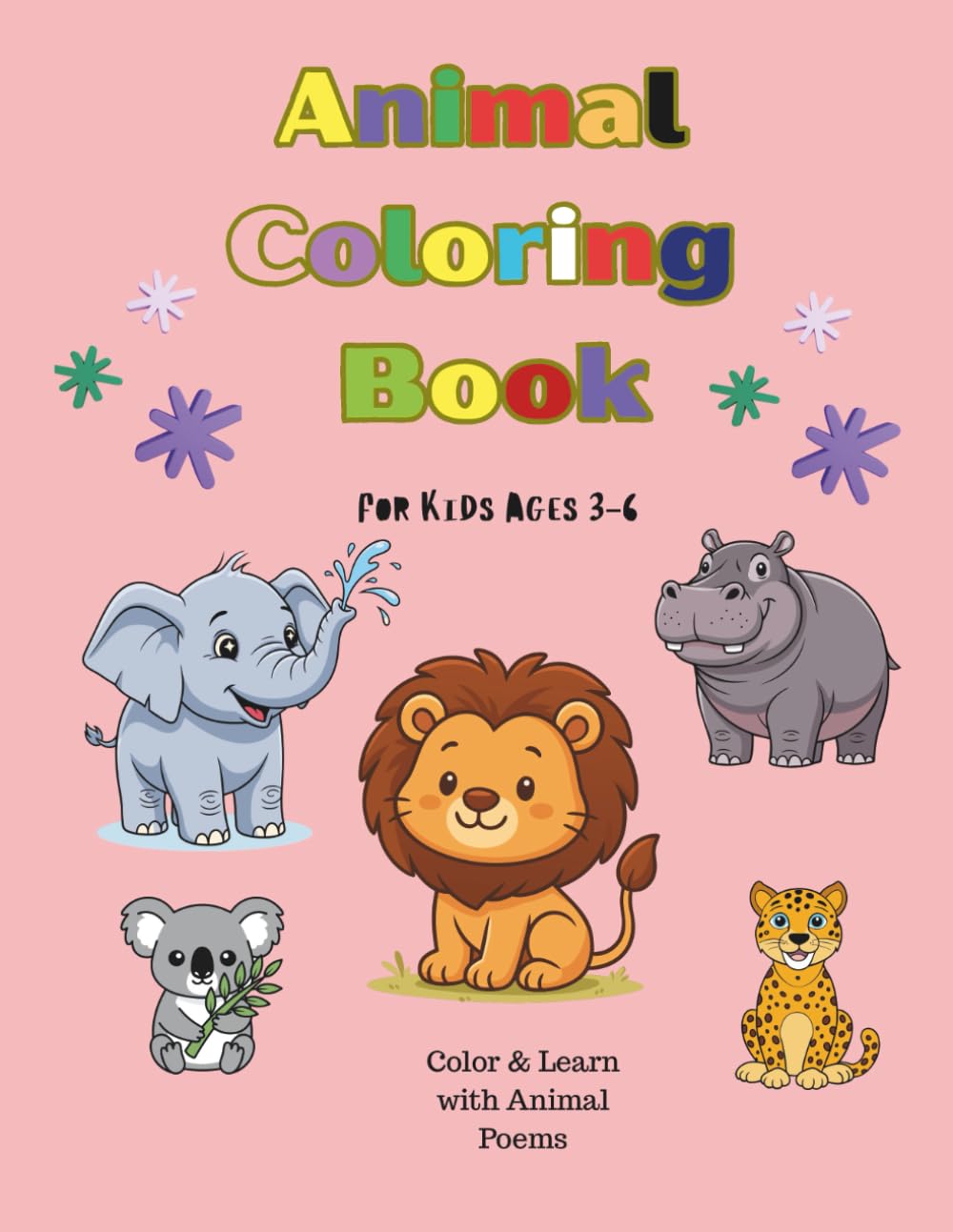 Animal Coloring Book: For kids ages 3-6