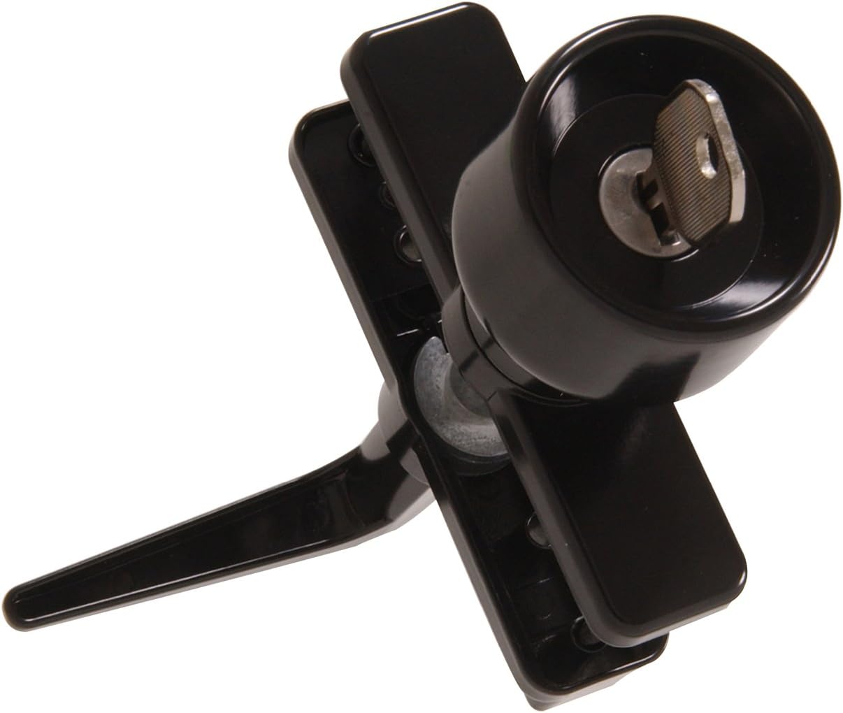 The Hillman Group 853132 Keyed Knob Latch- Black 1-Pack