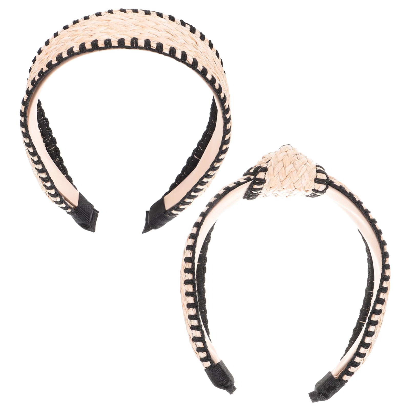 FRCOLOR 3 Set Di Accessori Per Donne E Ragazze Fasce Annodate Fasce Intrecciate Accessori Per Ricci Alla Moda 2 Pezzi * 3