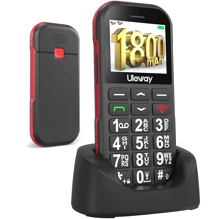 Buy Uleway Big Button Mobile Phone for Elderly, Easy to Use Basic Cell