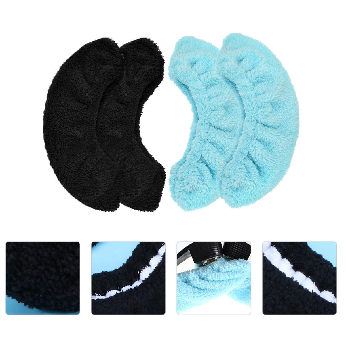 BESPORTBLE Lot de 2 Élastiques Souples Et Sûrs pour Patins à Glace Patins de Hockey Et Patins Artistiques 2 Paires