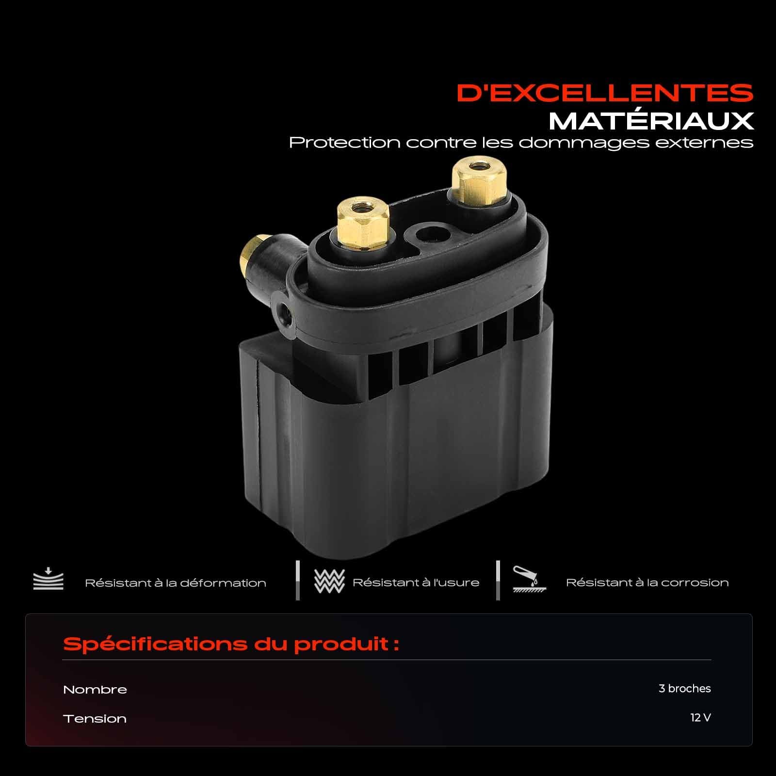 Frankberg Bloc de vannes de suspension pneumatique, bloc de vannes à 3 | A6393280030; Compatible avec: Bus Vito W639, Viano W639, Vito/Mixto Fourgon W639