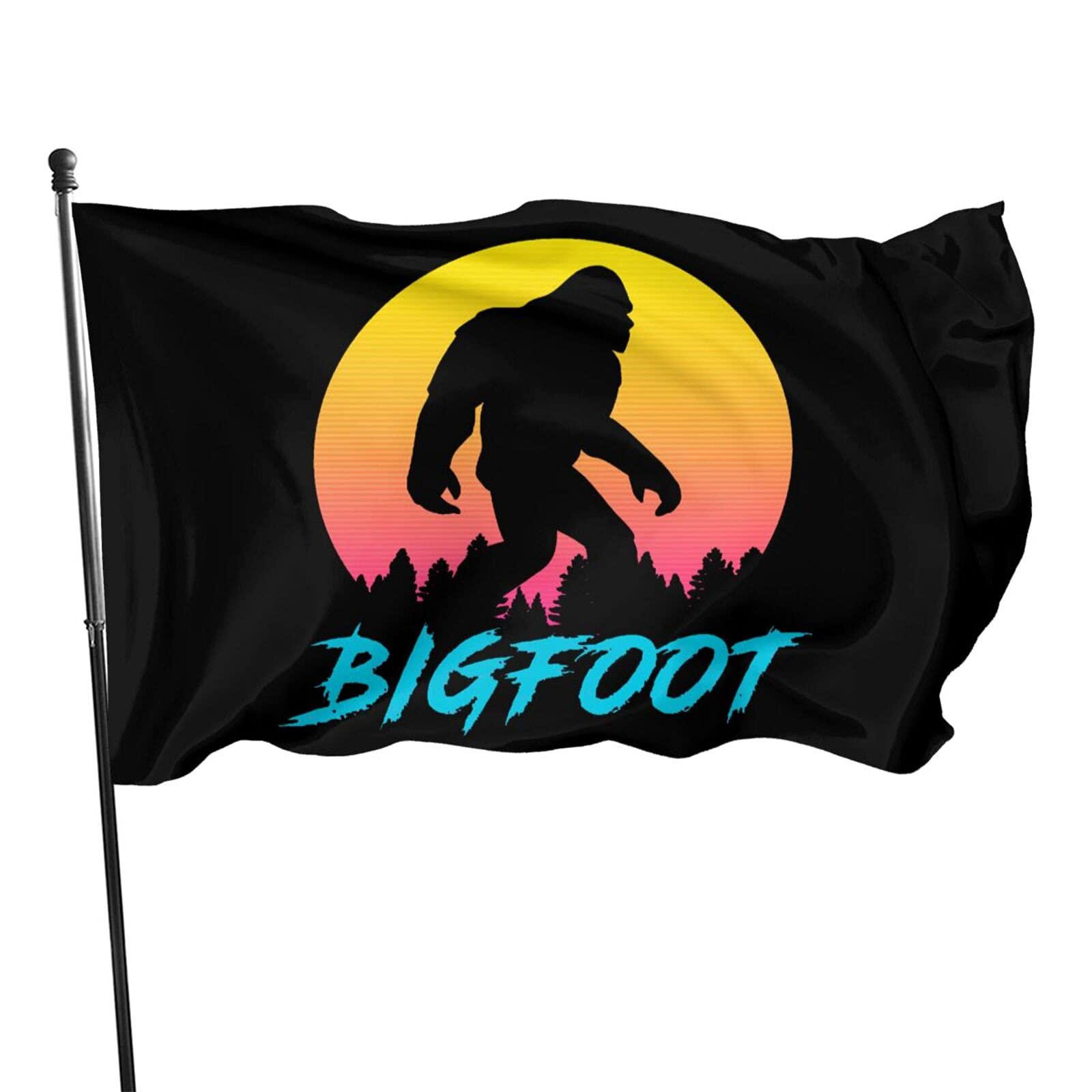 GAOFEI Funny Bigfoot Sasquatch Outdoor Flag Banner Breeze Flag Home Garden Flag 3x5 Ft Flag Decorative Flag