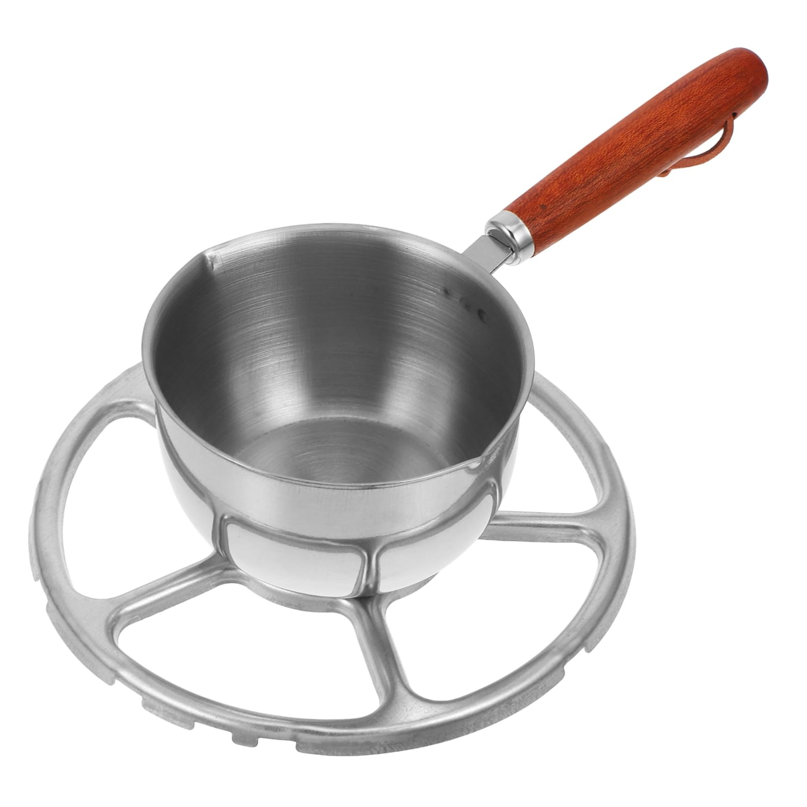 GANAZONO Stainless Steel Mini Milk Pan with Pour Spout Hot Oil Butter Melting Pot Cooking Tool for Food and Sauces Essential Small Kitchen Cookware