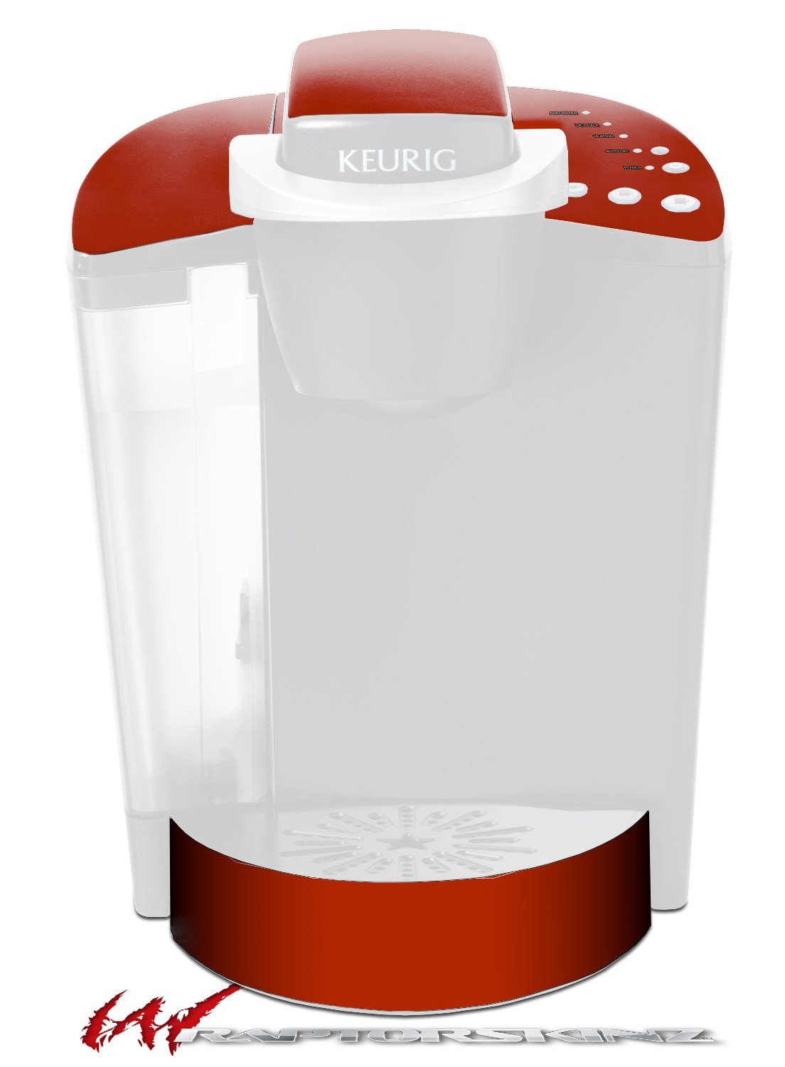 WraptorSkinz Decal Style Vinyl Skin compatible with Keurig K40 Elite Coffee Makers Solids Collection Red Dark (COFFEE MAKER NOT INCLUDED)