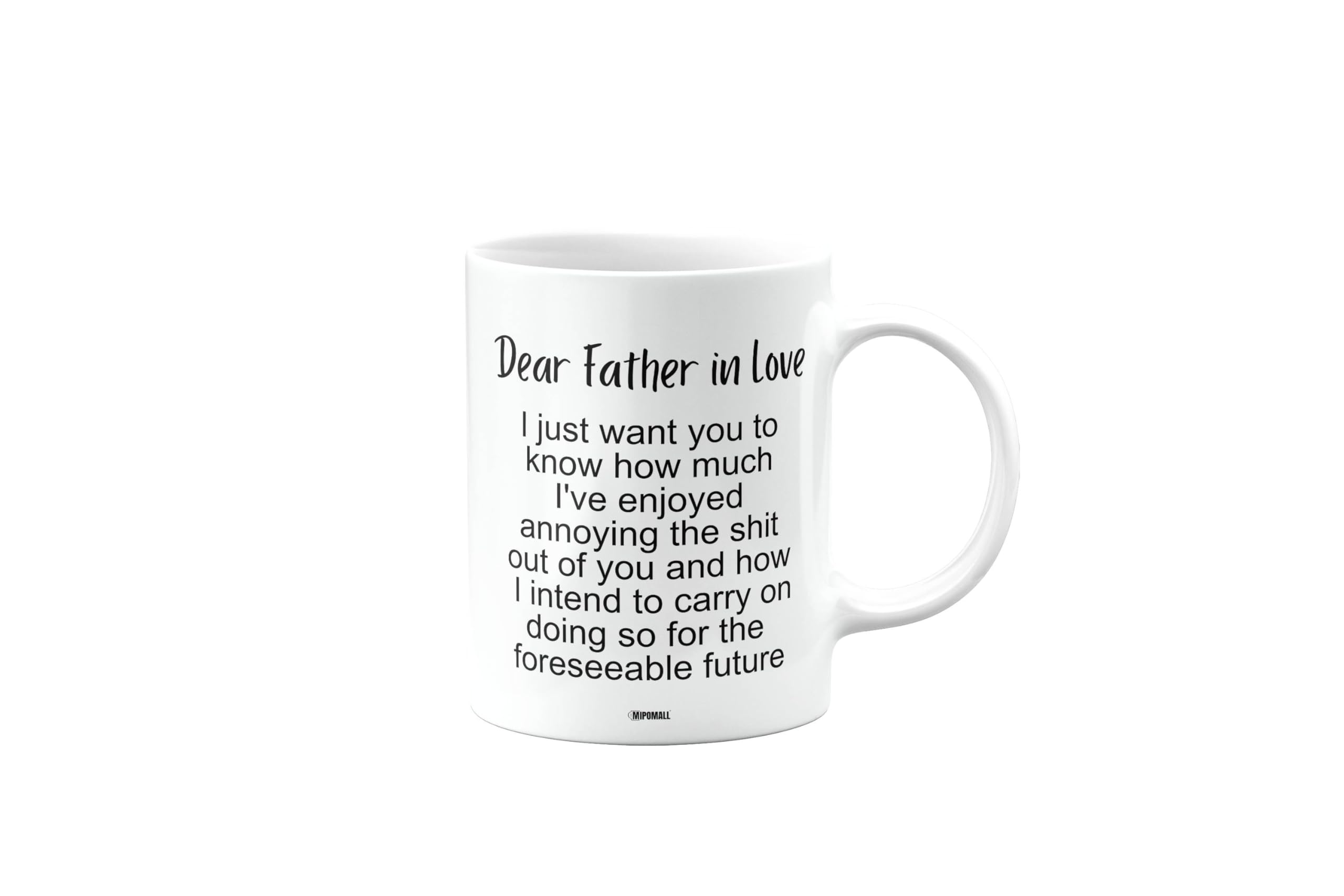 Funny Mug Present for Father in Love, Dear Father in Love Mug, Birthday Cup, Secret Santa, Presents for Christmas, mm-CA_190_70