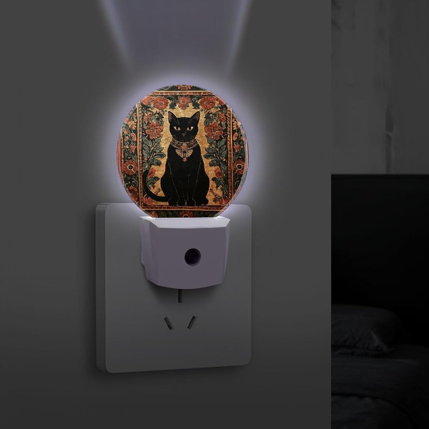 Black Cat Decoration Night Lights Plug Into Wall image 4