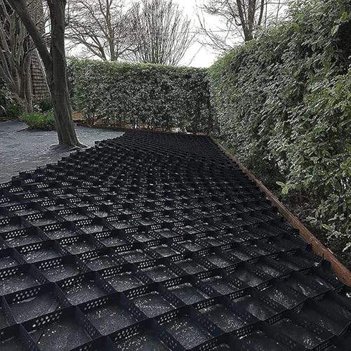 Geo Grid - Rejillas de estabilización de suelo de 5,1 cm de grosor, sistema de entrada plegable y expandible, para patios, pasarelas, caravanas, estacionamientos y jardines