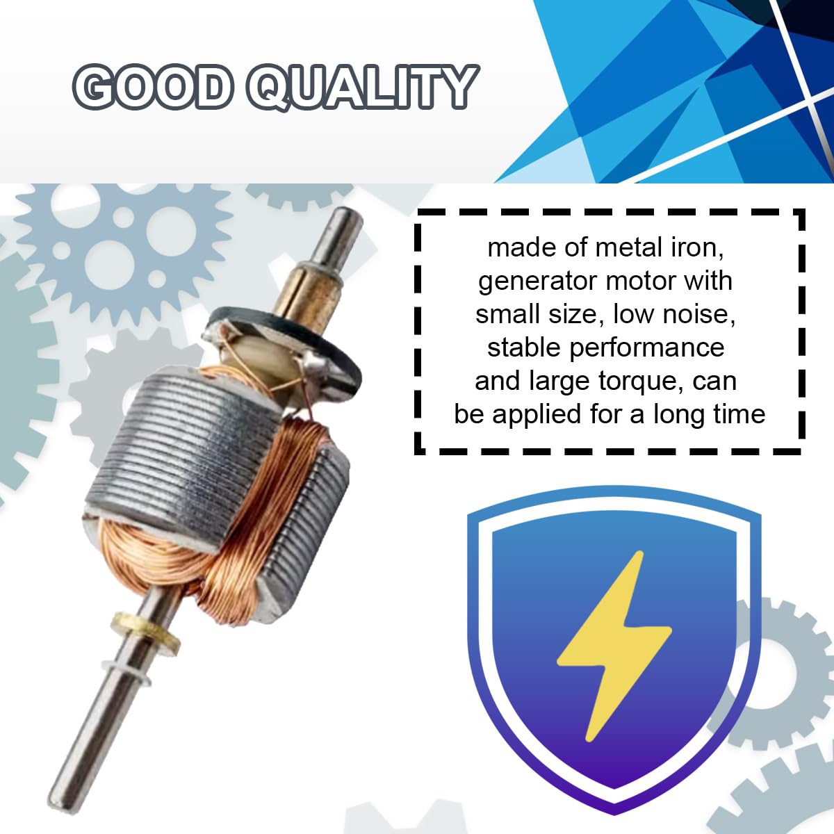JYUDAUFU 10 Pcs Micro 130 DC Motor DC 3-6V 0.4-0.45A Electric Motor 2000-20000RPM 2mm Shaft 130 Miniature DC Motor for Arduino/Toy Car/DIY Hobby - Image 3