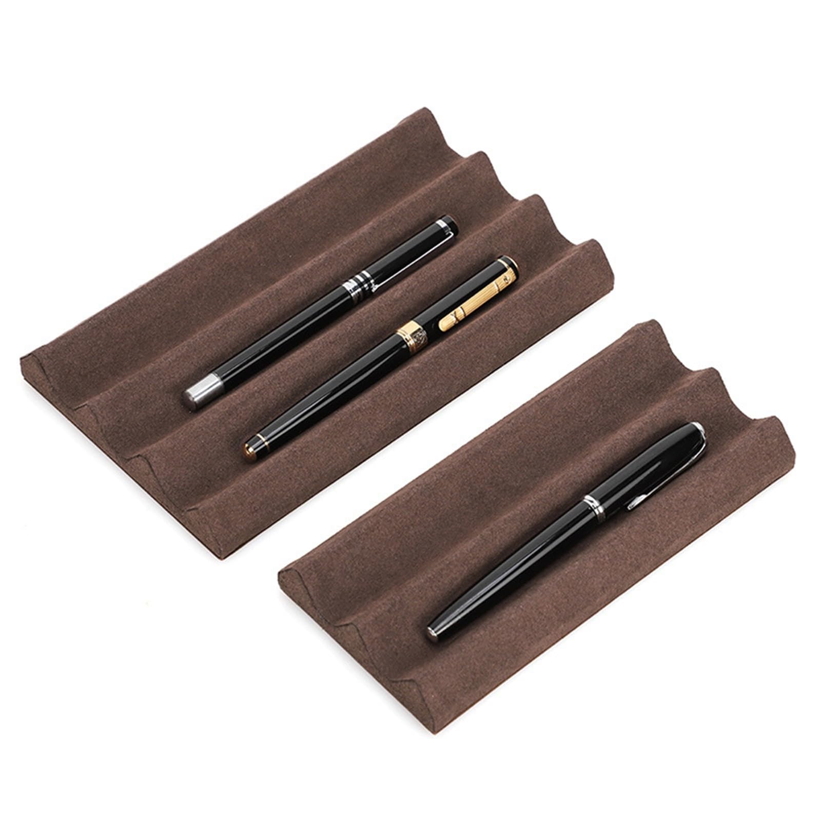 Estuche de Cuero para Lápices Portalápices de Cuero Hecho a Mano, Escritorio, Oficina, Creativo, Soporte for exhibición bolígrafos para Trabajo(L)
