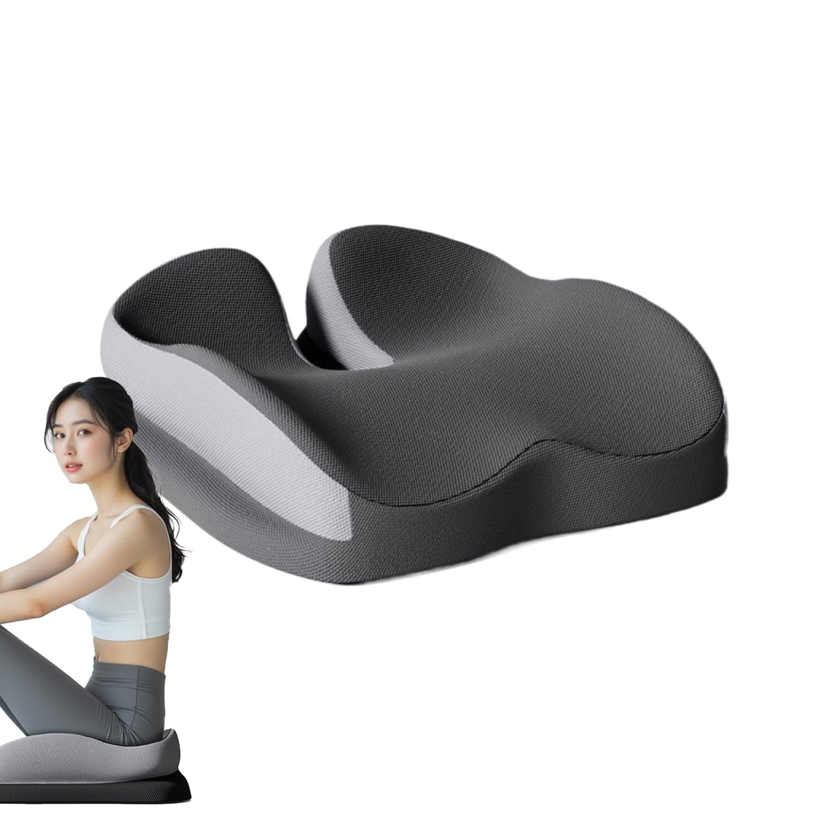 Cojín de asiento ortopédico, cojín de asiento con de presión Almohadilla | Cojín de asiento para coxis, liberación de presión, cojín ergonómico de soporte para silla