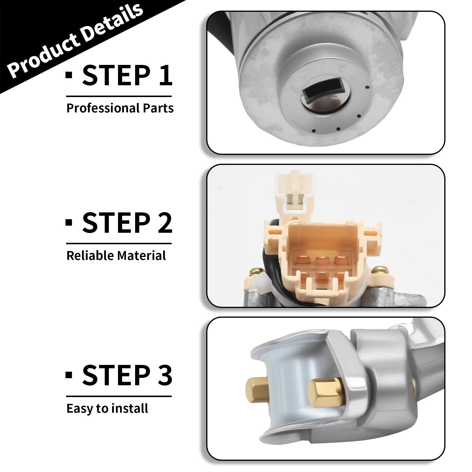 Amazon.com: Vkinman 45020-02-3 Ignition Lock Cylinder Assembly