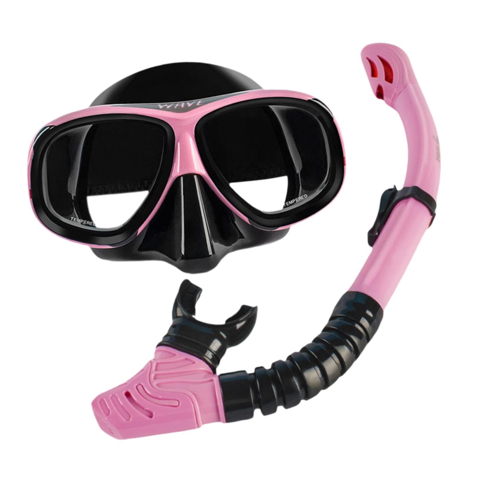 Snorkel Set Kit de Snorkel Gafas Antiniebla Mascarilla Gran Visión Tubo Silicona Anatómica Material Adecuado para Adultos