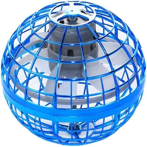 B BestCon Fliegender Ball Spielzeug, UFO – 360° drehbar, leuchtendes schwimmendes Spielzeug mit Fingerspitze, geeignet für Kinder und Erwachsene, Innen im Freien Toy Pro (blau)