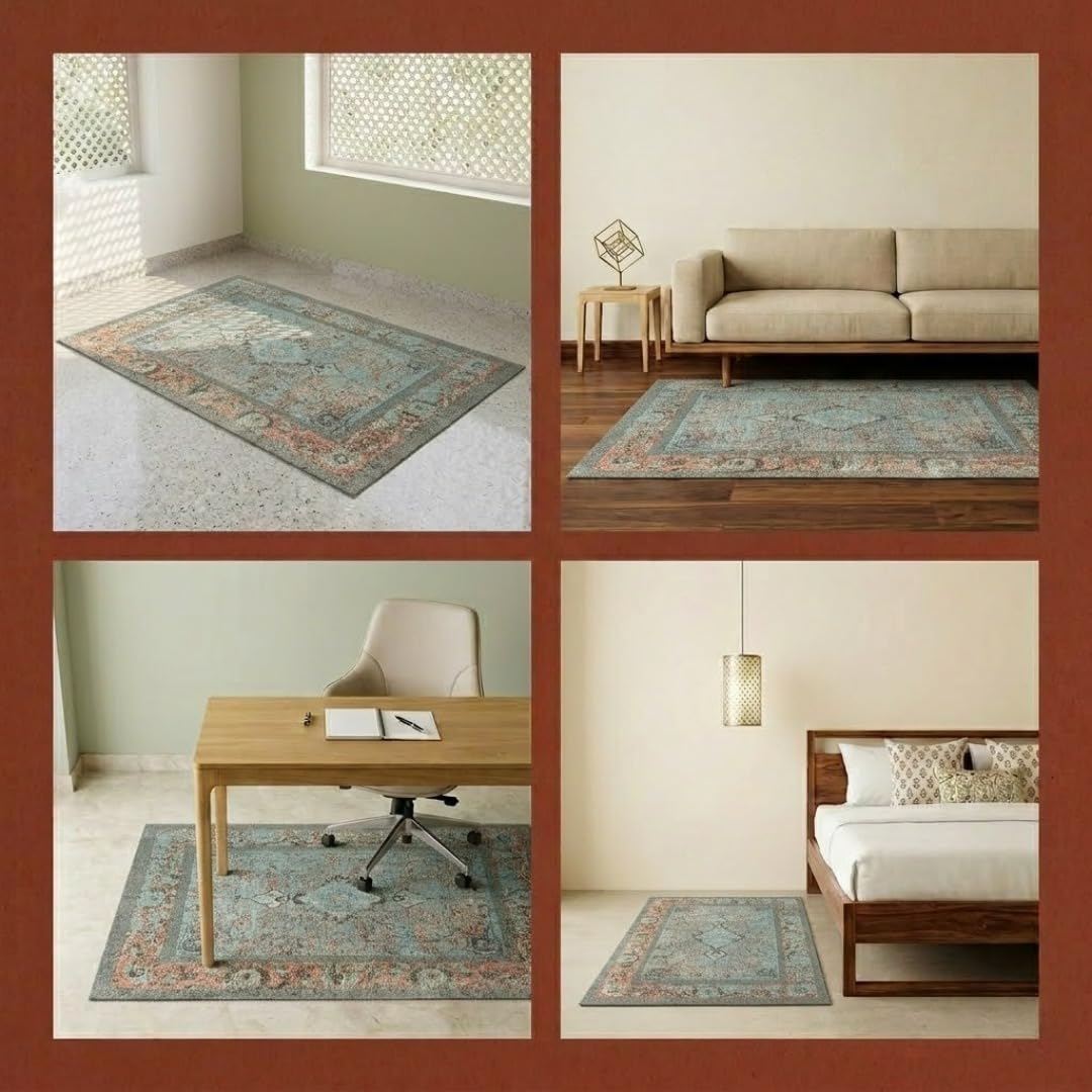 SAJAVAT HOME Green Area Rug - Soft & Stylish -7