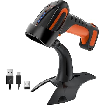 Tera Barcode Scanner 1D 2D QR Wireless with Stand 3 m Drop-Proof 8100