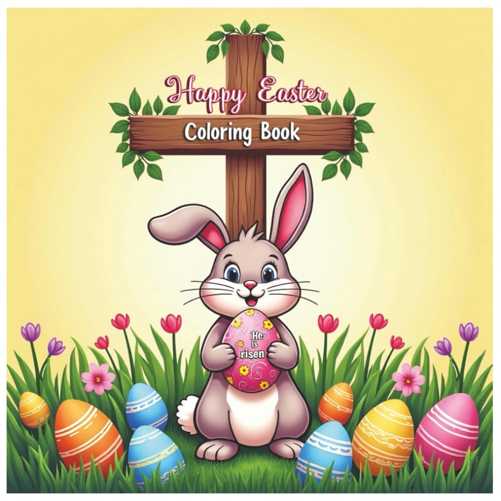 Happy Easter: Coloring Book