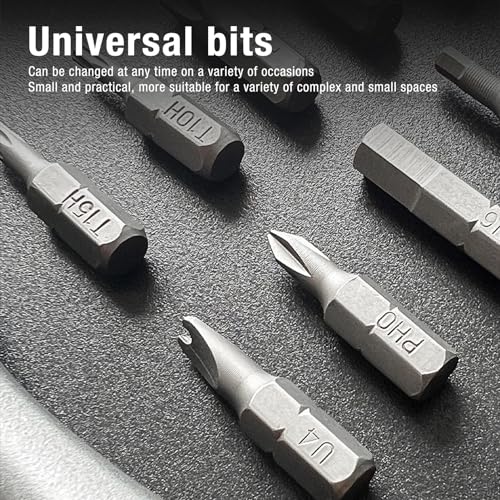 25 in 1 Ratchet Wrench Set, Mini Ratchet Screwdriver Kit with 23 Bits, CRV Steel Hex Drive Tool for Automotive Electronic - Image 3