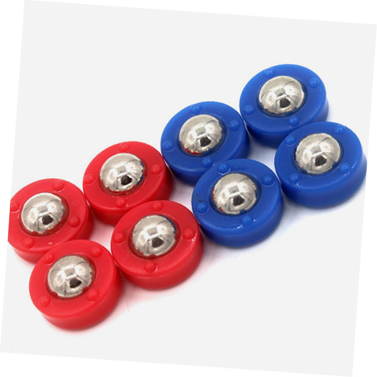 Milisten Pièces Jeu De Curling sur Table Rondelles De Jeu De Palets à Roulement à Billes Fournitures De De Palets Rouleaux De De Rechange Enfant Le Ballon Acier De Plateau