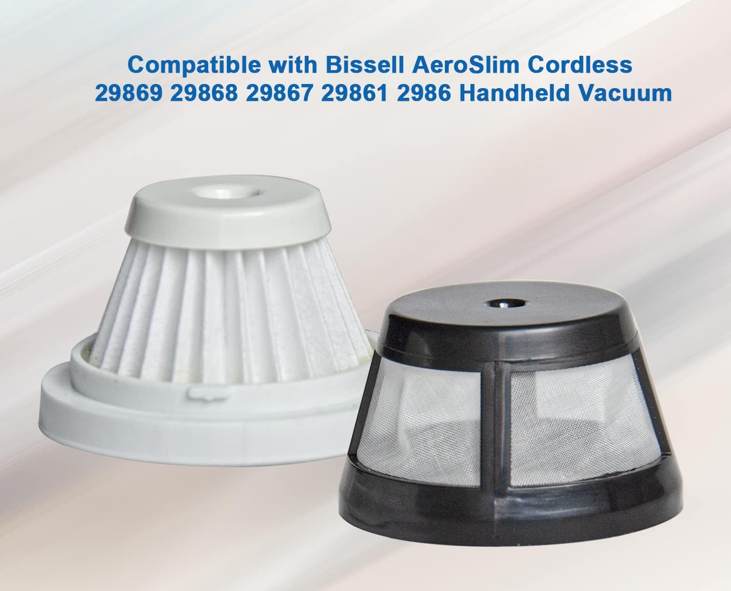 4 Pack Washable Replacement Filters Compatible with Bissell AeroSlim Lithium Ion Cordless Handheld Vacuum 29869, 29861, 29867, 29868, 2986, Part# 1624405 - Image 3