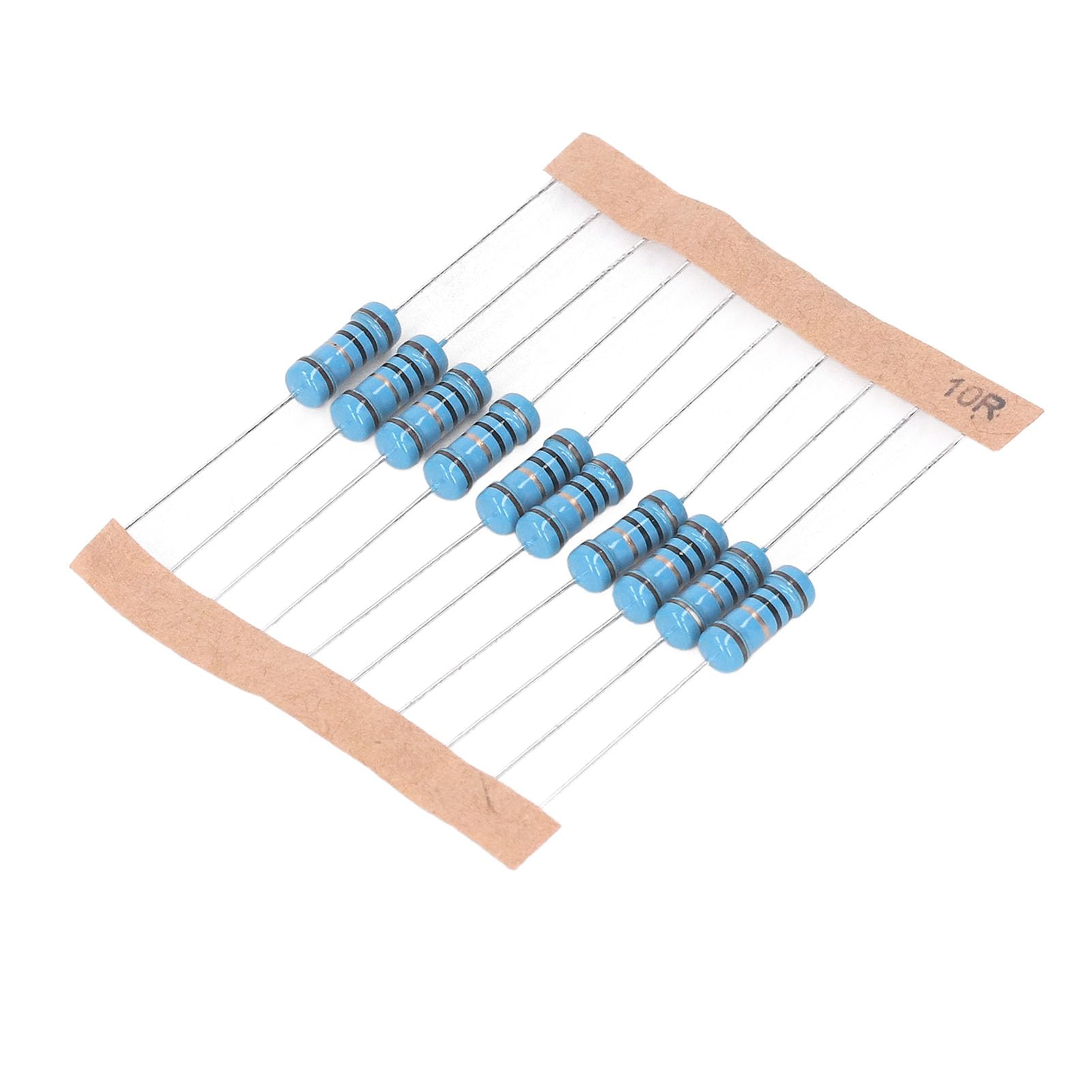 AUKENIEN Weerstand assortimentset 40 waarden 400 stuks 1/8 W metaalfilm weerstanden 0 tot 2,2 m ohm weerstand elektronica resistor kit RoHS-conform