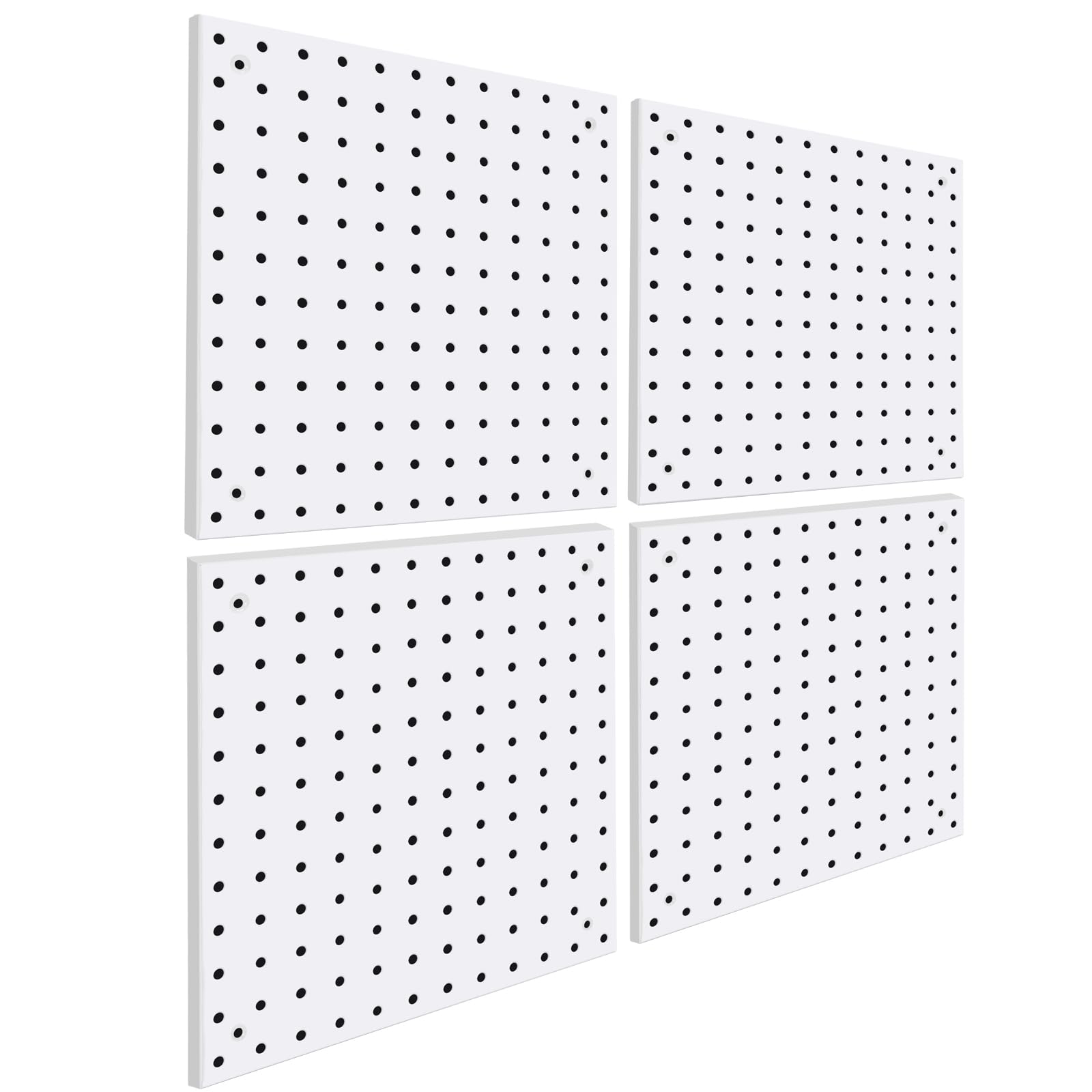 Daanxw 4 Pack Steel Peg Board,Universal 1/8 and 1/4 Pegboard Accessories,Ideal for Garage Tool Storage, Office Organization, Craft Room, Kitchen etc.
