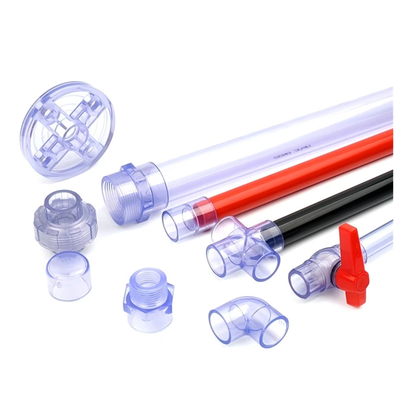 20~63mm Blu Trasparente UPVC Connettori for tubi Acquario Serbatoio di pesce Tubo drenaggio Raccordi rapidi irrigazione da giardino Valvola comune Adatto per tubi da piscina(Cross,50mm (1PC))