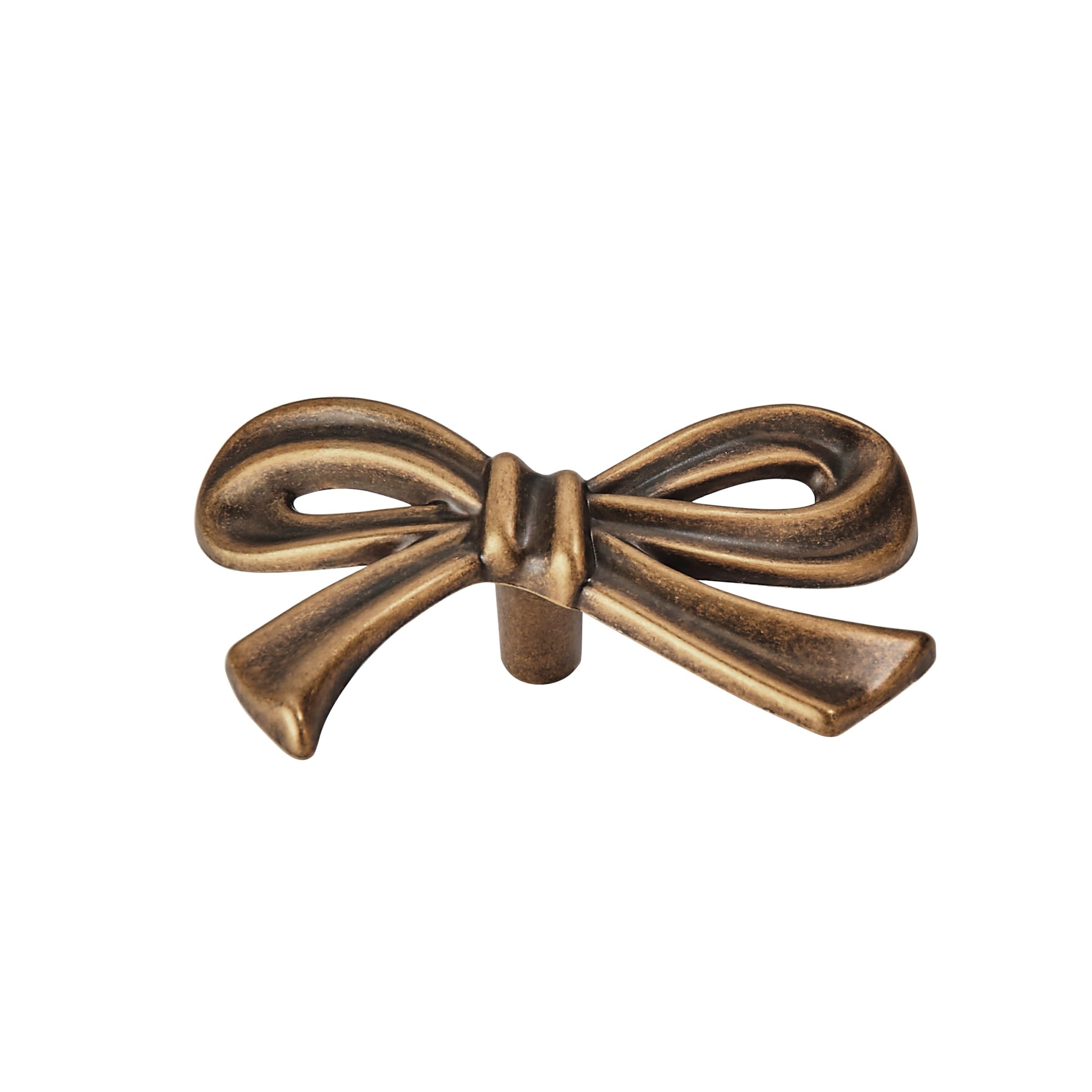 Round Antique Brass Cabinet Knob - KH491, 1-11/16 in (43 mm) — KHTUMEWARE