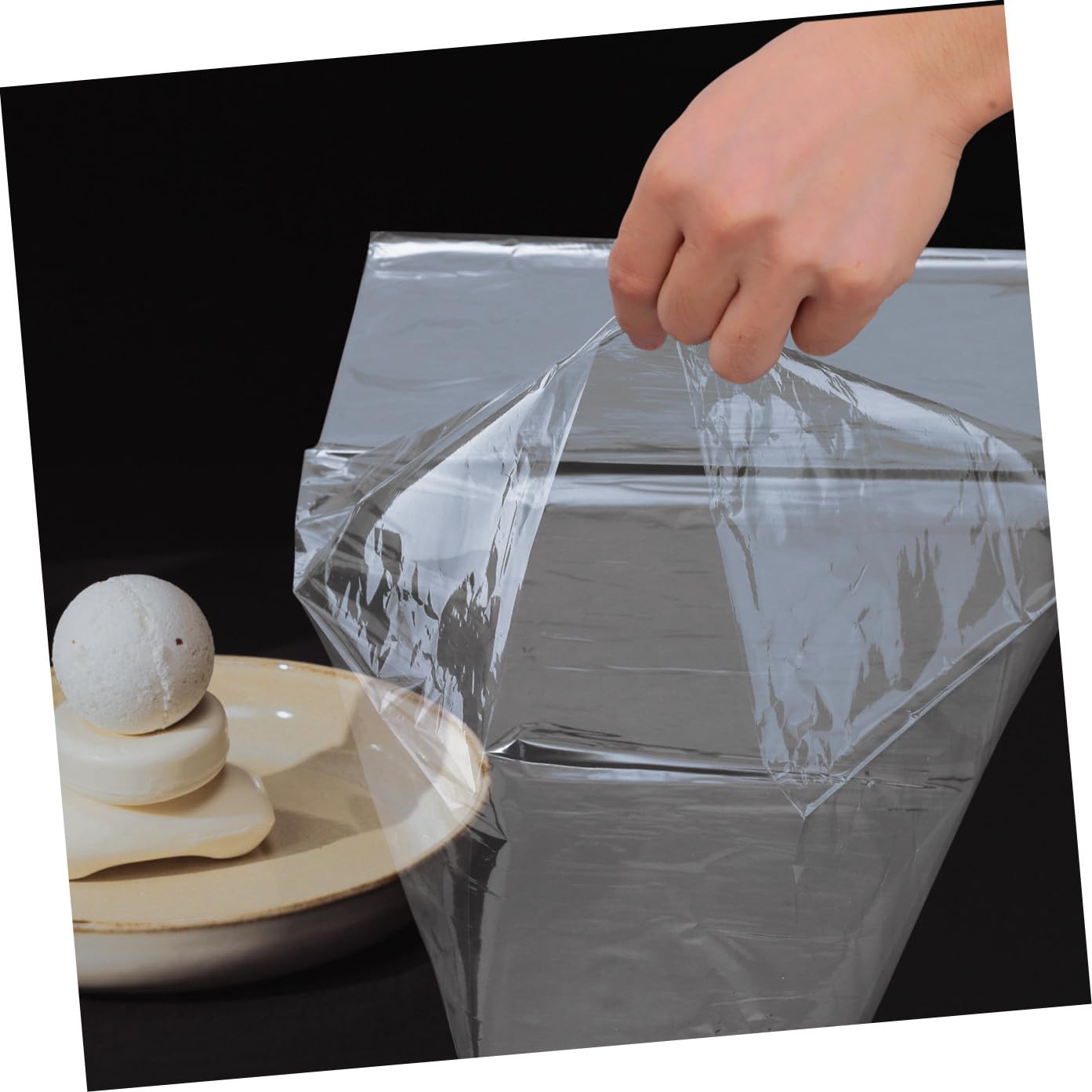 Zerodeko 100 Stück Schrumpfbeutel für Selbstgemacht Projekte aus Klarem Pvc Einfache Anwendung Vielseitig Verwendbare Schrumpfverpackungsbeutel für Geschenkverpackung und Bastelarbeiten