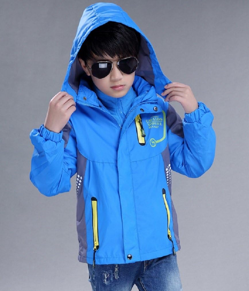 Bakerdani Boys Three-in-one Detachable Jacket Windproof Warm Two-Piece Coat