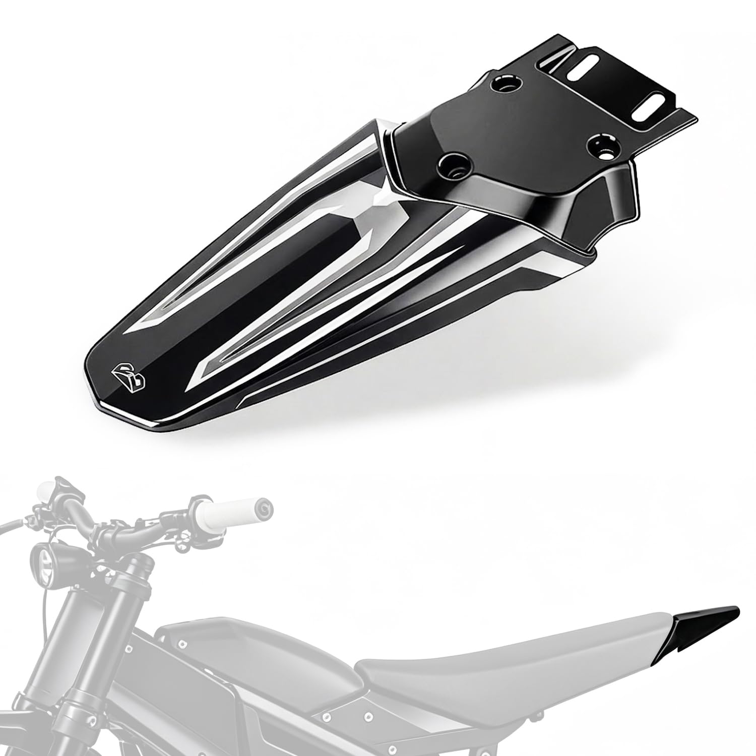 Rear Fender Mudguard with Stylish Sticker for Talaria MX3 MX4 Freego X2