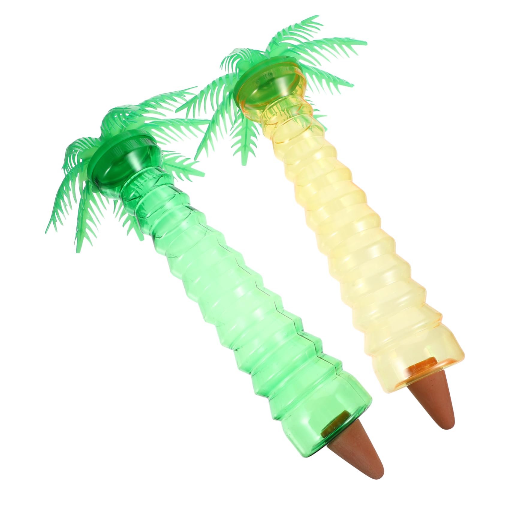BCOATH 2Pcs Coconut Tree Shape Self Watering Device Automatic Plant Waterer for Use Unique Decoration for Patio Houseplants