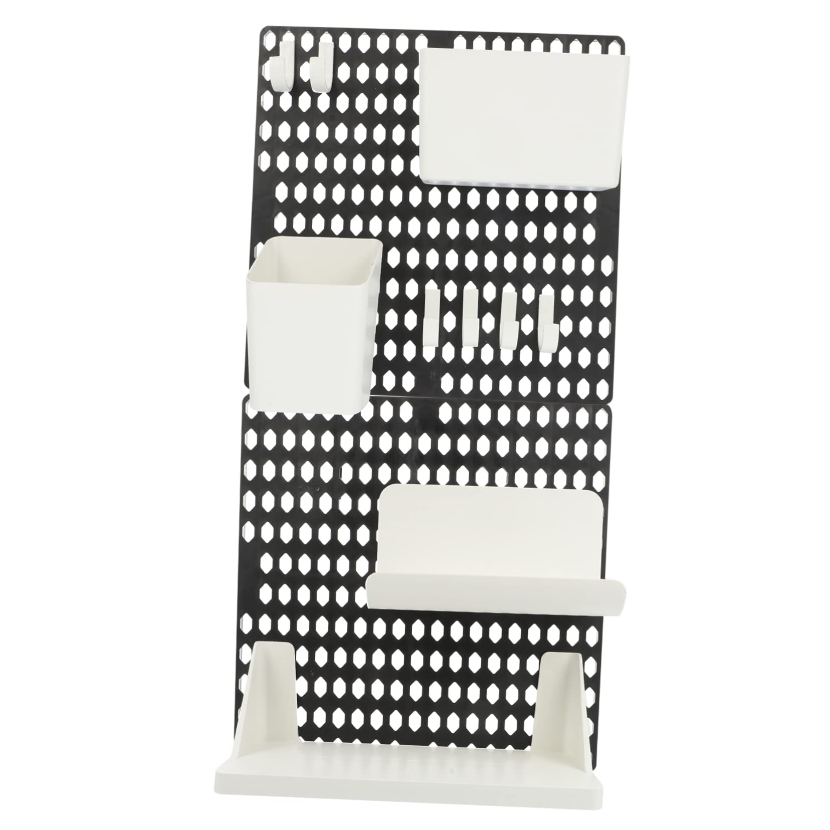 Unomor Pegboard Shelf Display Wall Storage Box Home Organizer Multi-purpose Simple Design