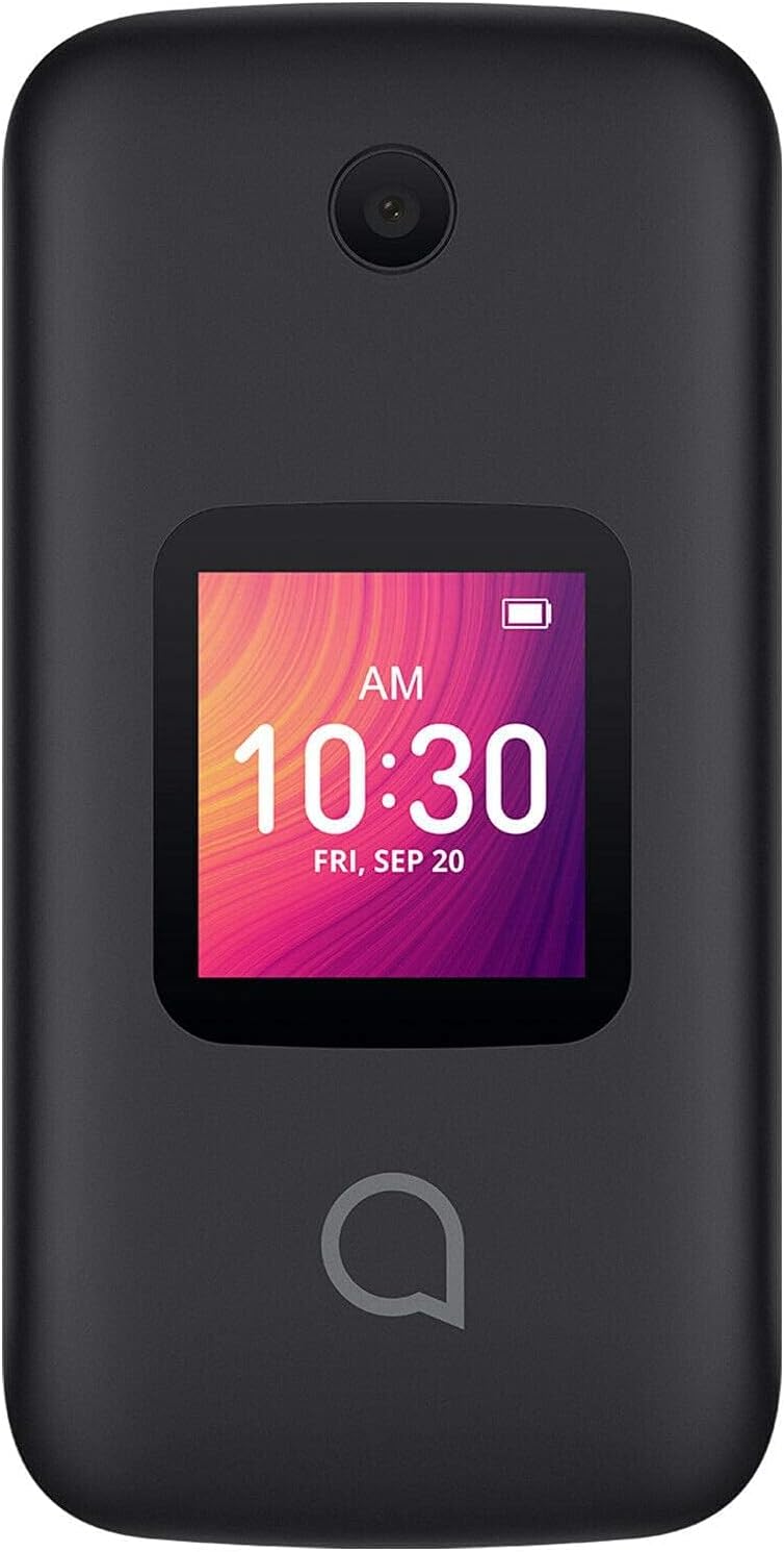 Alcatel GO FLIP 3 Black 4GB 4052W Unlocked Flip Phone (Renewed)